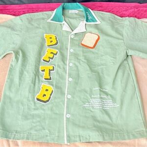 Butter for The Bread BFTB Button Up T Shirt Size Large Men's